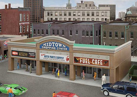 Walthers Cornerstone 4116 HO Modern Shopping Center II Kit