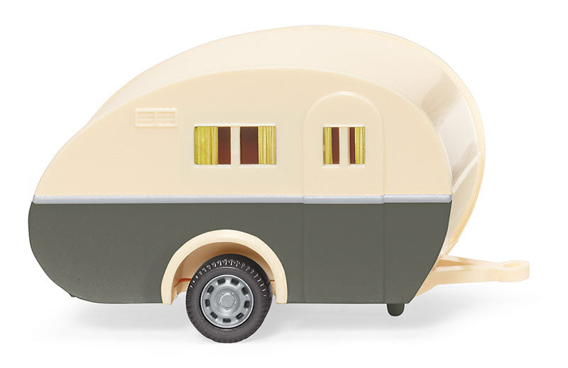 Wiking 005401 1/87 Scale Caravan In Ivory And Quartz Grey High Quality