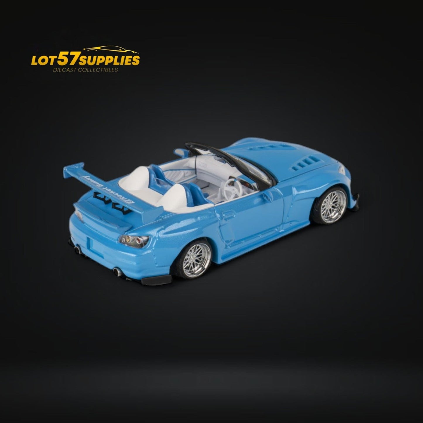 (Pre-Order) MicroTurbo Honda S2000 Custom Rocket Bunny Metallic Blue 1:64