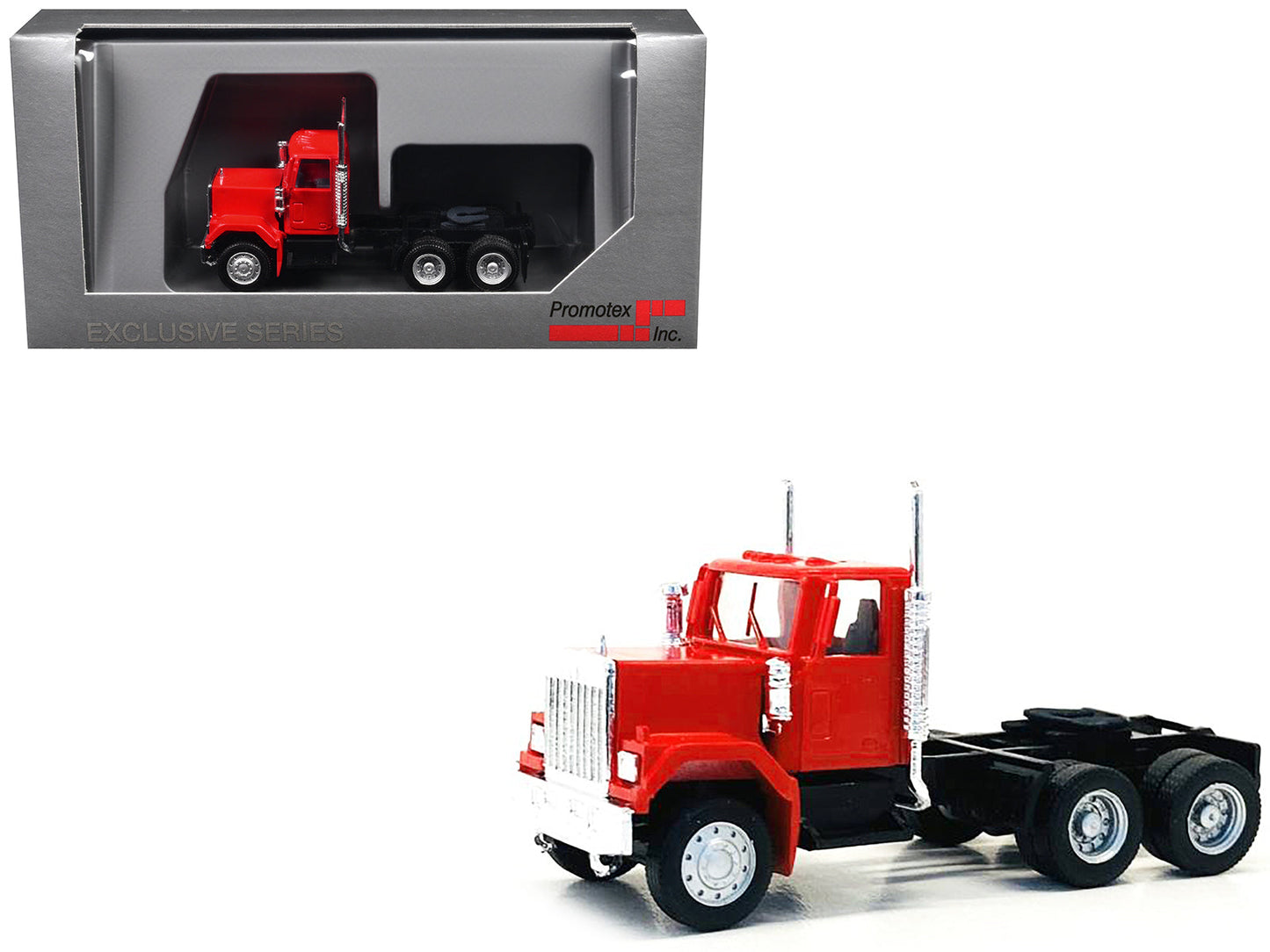 GMC Short Day Cab Red 1/87 (HO) Plastic Model Car by Promotex free shipping USA