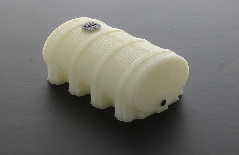 3D To Scale 64-322-WT 1/64 – Elliptical Leg Tank 2000gal White Diorama