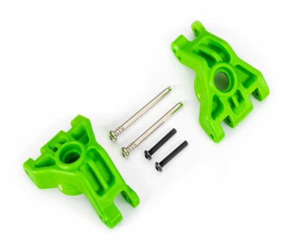 Traxxas 9050G Green Heavy Duty L/R Rear Sub Axle Carriers 4x4 Hoss/Rustler/Slash
