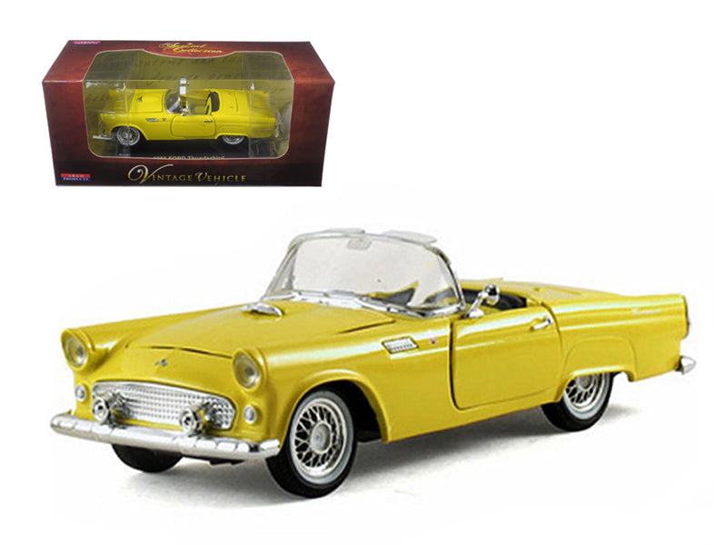 1955 Ford Thunderbird Convertible Yellow 1/32 Diecast Car Model by Arko Products free shipping USA