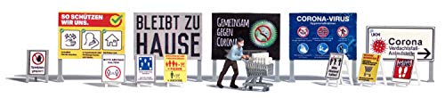Busch 7911 HO Scale COVID-19 Panic Buying Figure Scene