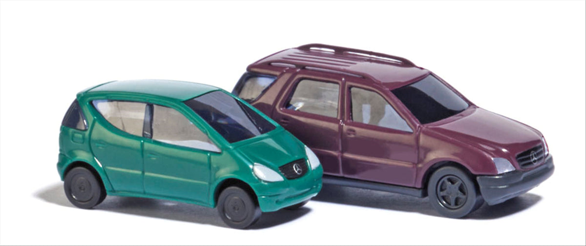 Busch 8310 N Scale Mercedes-Benz A-Class & M-Class 2-Pack