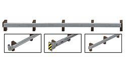 Walthers SceneMaster 949-4176 HO Roadway Guardrails Kit, 200'