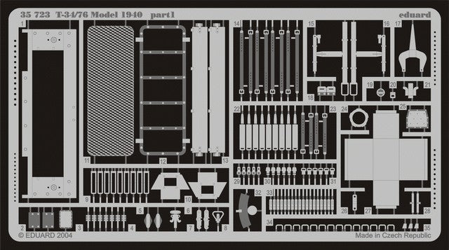 Eduard 35723 1/35 Armor- T34/76 Model 1940 for DML