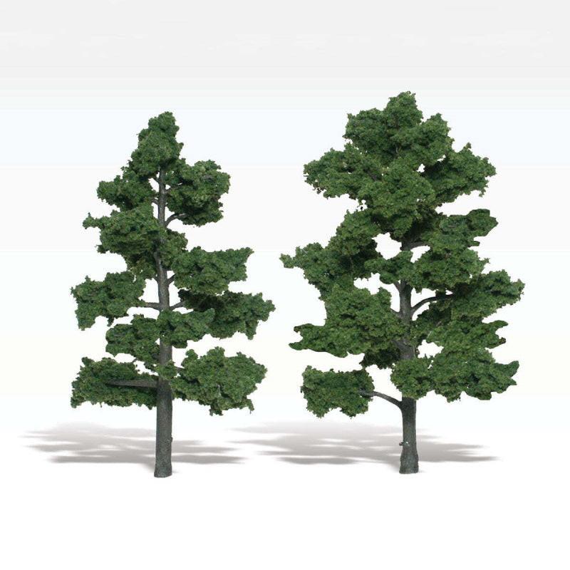 Woodland Scenics TR1516 N/HO Assembled Tree Medium Green 7" Train Scenery