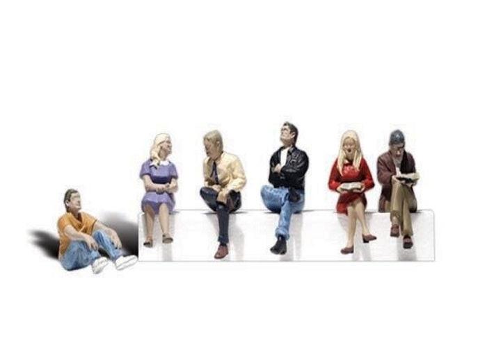 Woodland Scenics A1829 HO Train Figures People Sitting