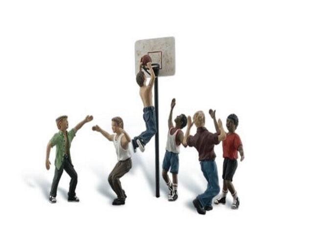 Woodland Scenics A1926 HO Train Figures Shootin Hoops