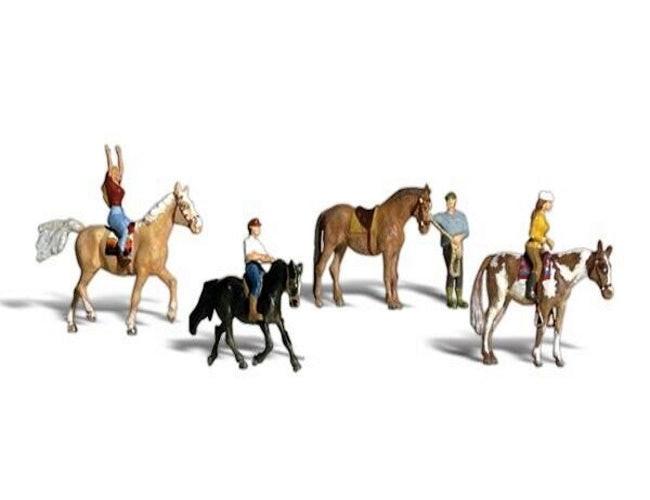 Woodland Scenics A2159 N Train Figures Horseback Riders