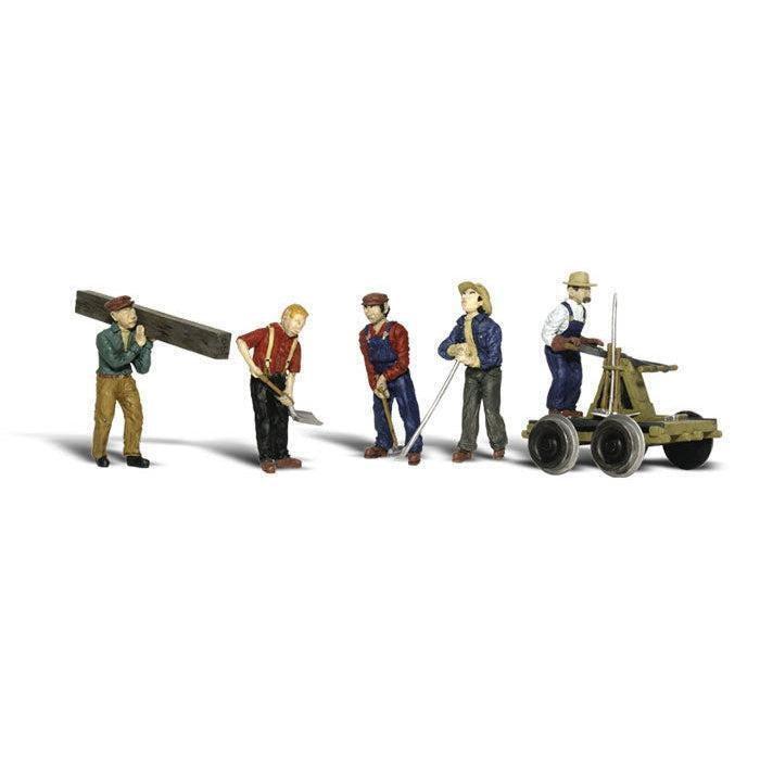 Woodland Scenics A2177 N Train Figures Rail Workers