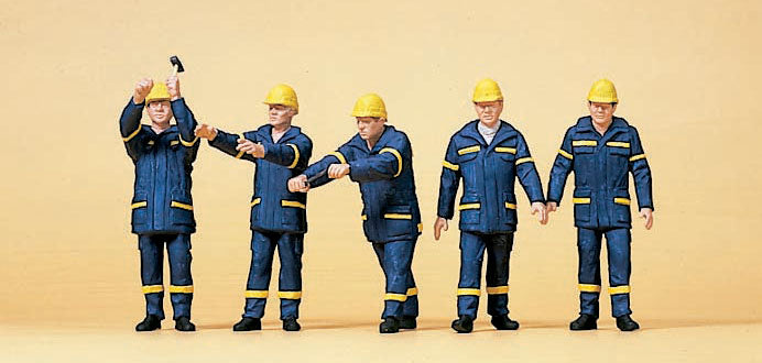 Preiser 10432 HO German Technical Services THW Set 1, 5 Pcs