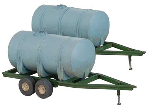 Walthers SceneMaster 4194 HO Fertilizer Trailers Kit pkg(4)