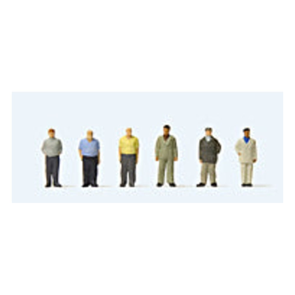 Preiser 88561 Z Scale Standing Men Figure Set pkg(6)