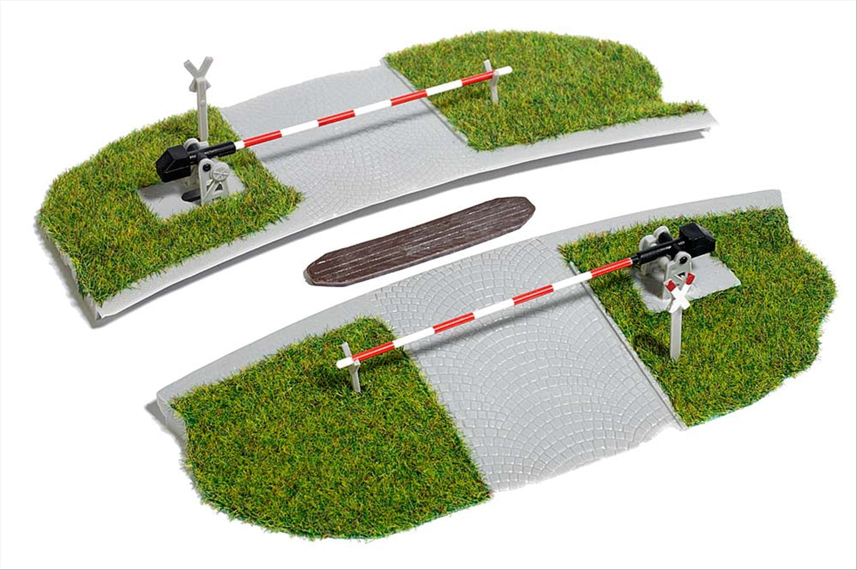 Busch 8846 TT Scale Manual Grade Crossing, Curved Track