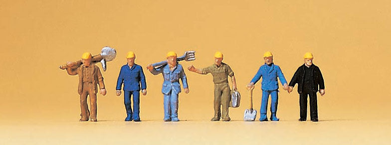 Preiser 79096 N Scale Track Maintenance Workers Set