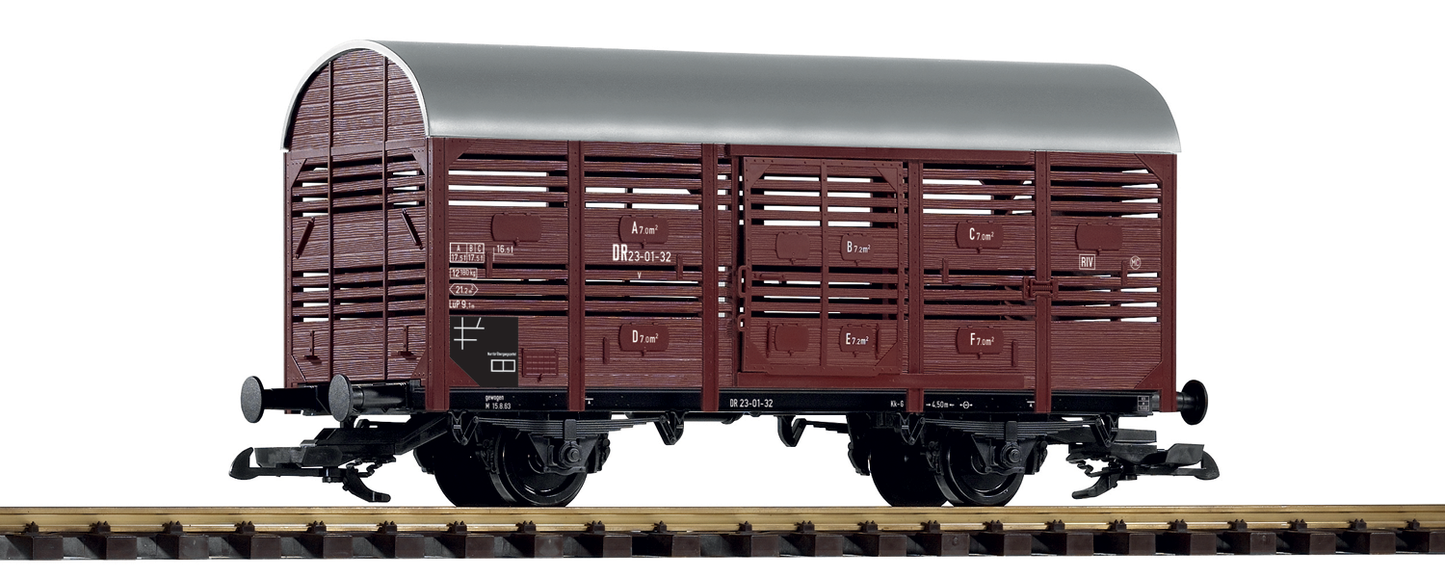 Piko 37955 G Scale DR Era III 2-Axle Stock Car