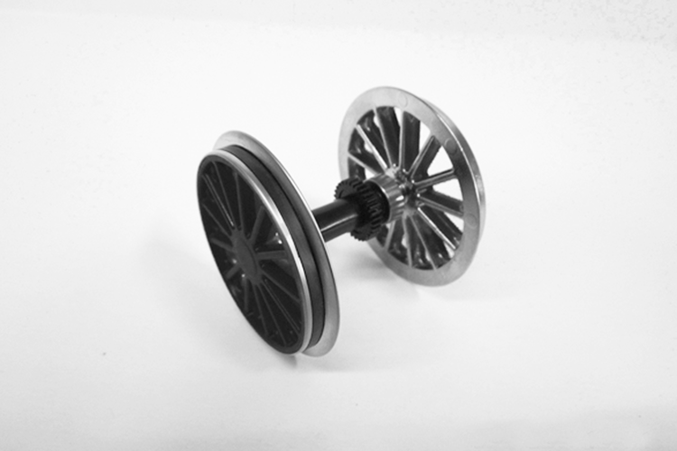 Piko 36083 G Scale BR194 Ball Bearing Traction Wheelset, Black
