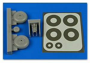 Aires 4764 1/48 Bf109F/G Wheel Bay For EDU