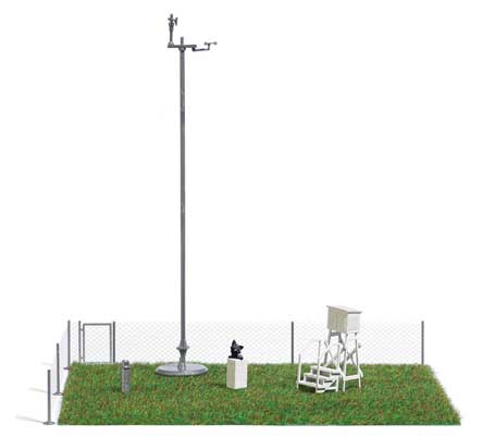 Busch 7894 HO Scale Weather Station Miniature Scene