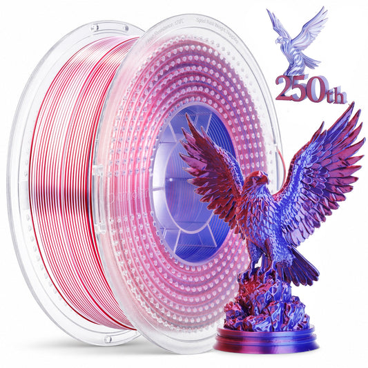 PLA Silk Triple Color 1.75mm, 1KG/2.2LB