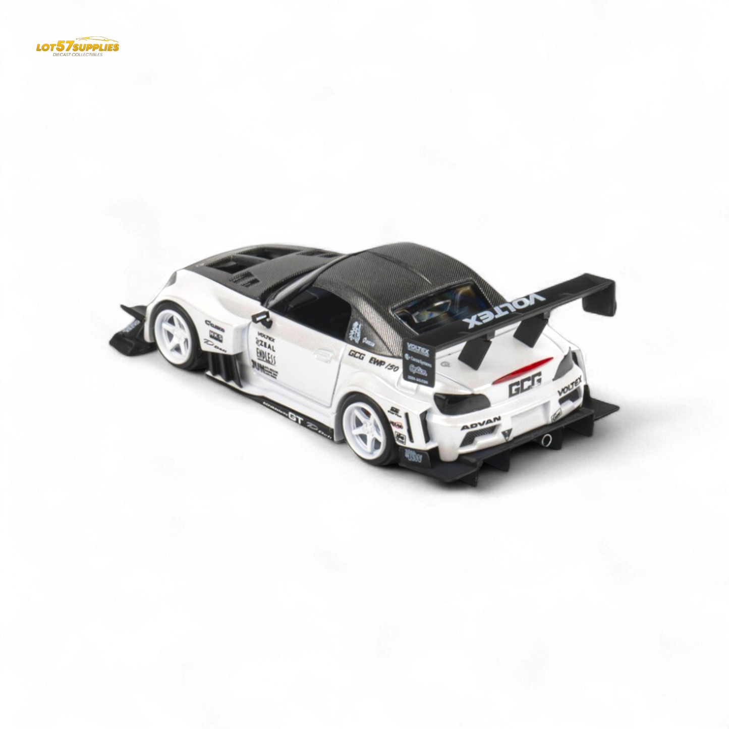 MicroTurbo Honda S2000 Metallic White 1:64