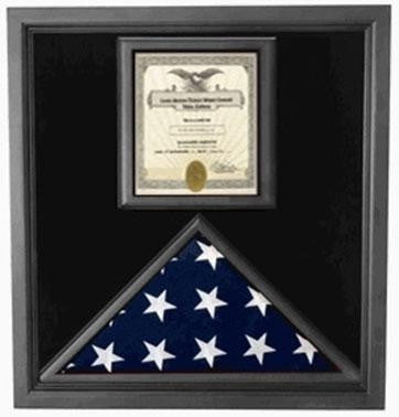 Flag Connections Premium USA-Made Solid wood Flag Document Case Black Finish 5 x 9.5 flag