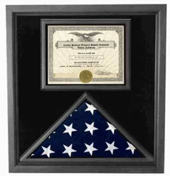 Flag Connections Retirement Flag Display Case, Military Retirement Gift
