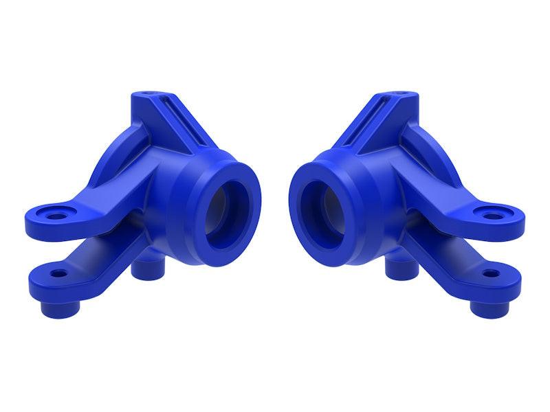Traxxas 10736-BLUE Steering Blocks Left and Right (blue) fits Mini Maxx