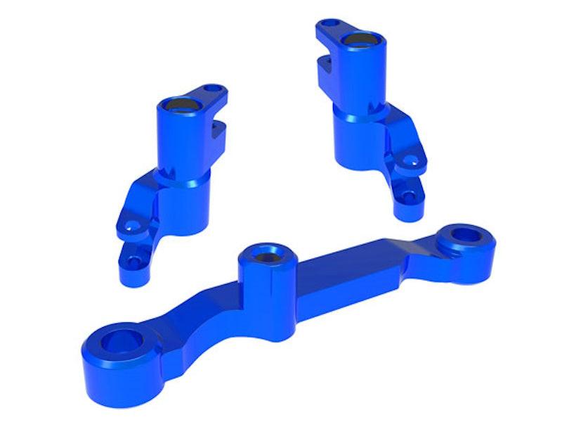 Traxxas 10743-BLUE Blue Aluminum Steering Bellcranks and Draglink fits Mini Maxx