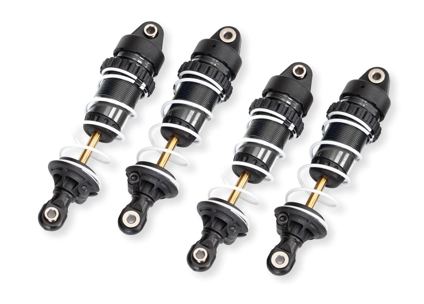Traxxas 10765-GRAY PTFE Aluminum Mini GTR Long Shocks & Springs (4) MINI MAXX