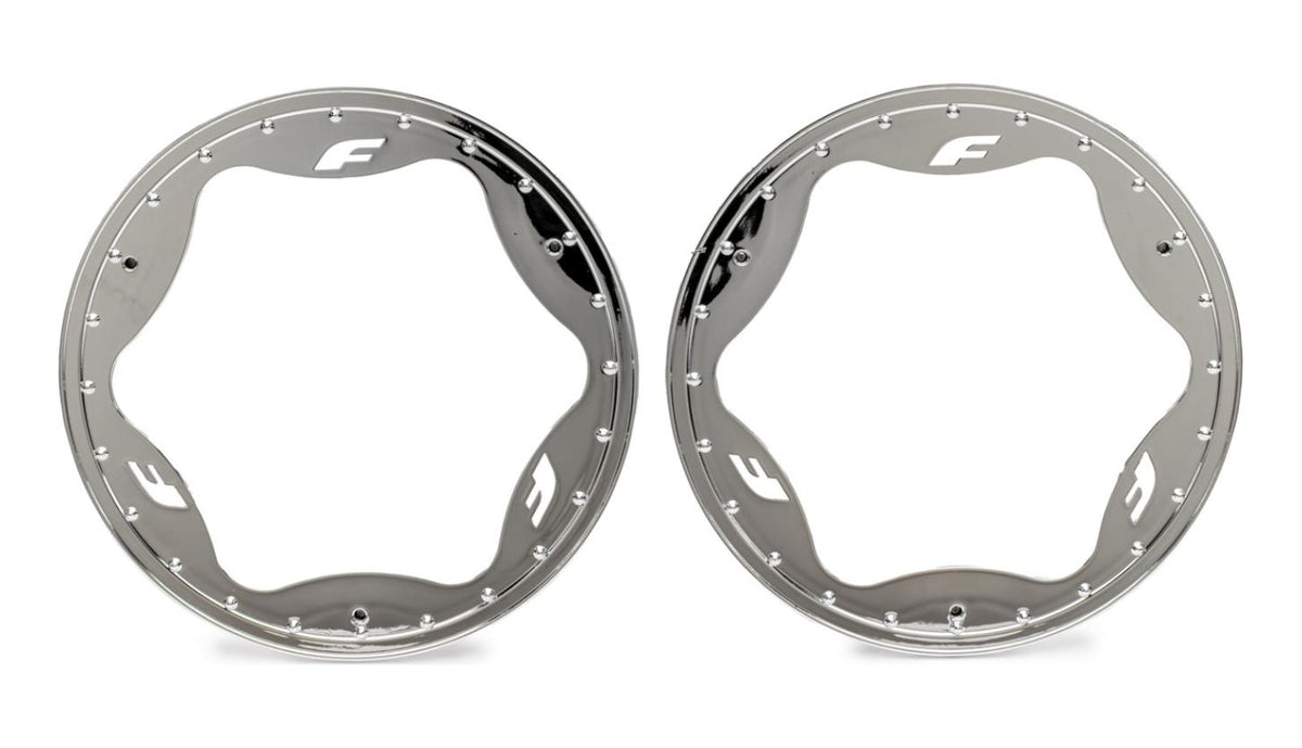 Traxxas 10948-CHRM Rear Beadlock Rings 4.3" (2)