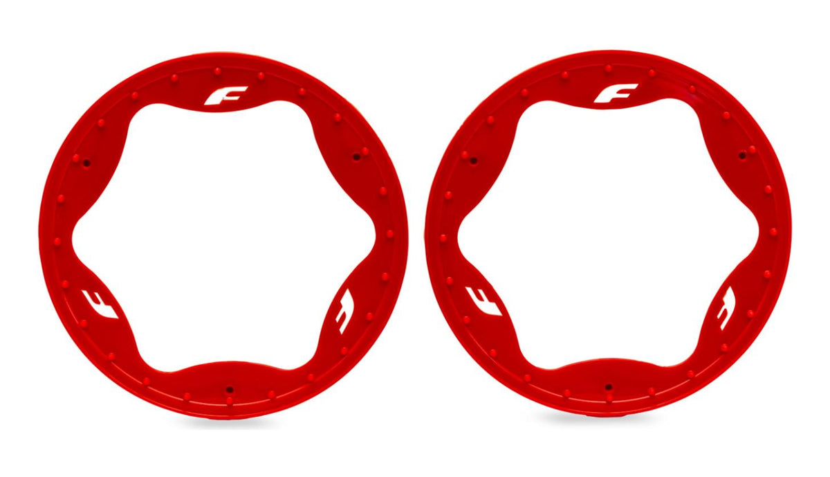Traxxas 10948-RED Rear Beadlock Rings 4.3" (2)