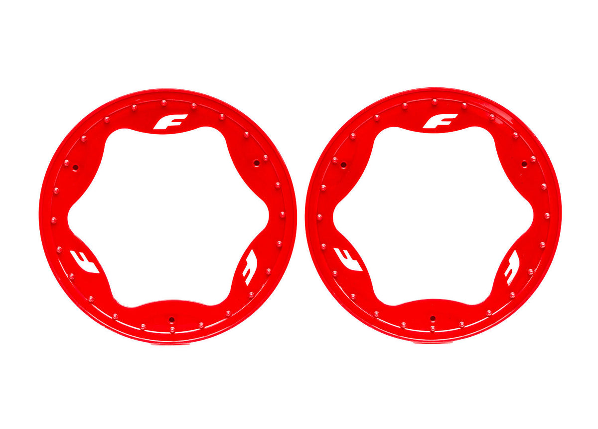 Traxxas 10977-RED 3.9" Red Funco Rear Beadlock Rings