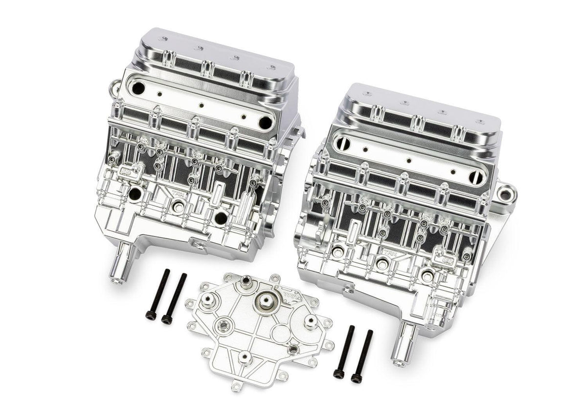 Traxxas 10981-SATIN Funco Pro Scale Replica Satin Chrome Engine Block