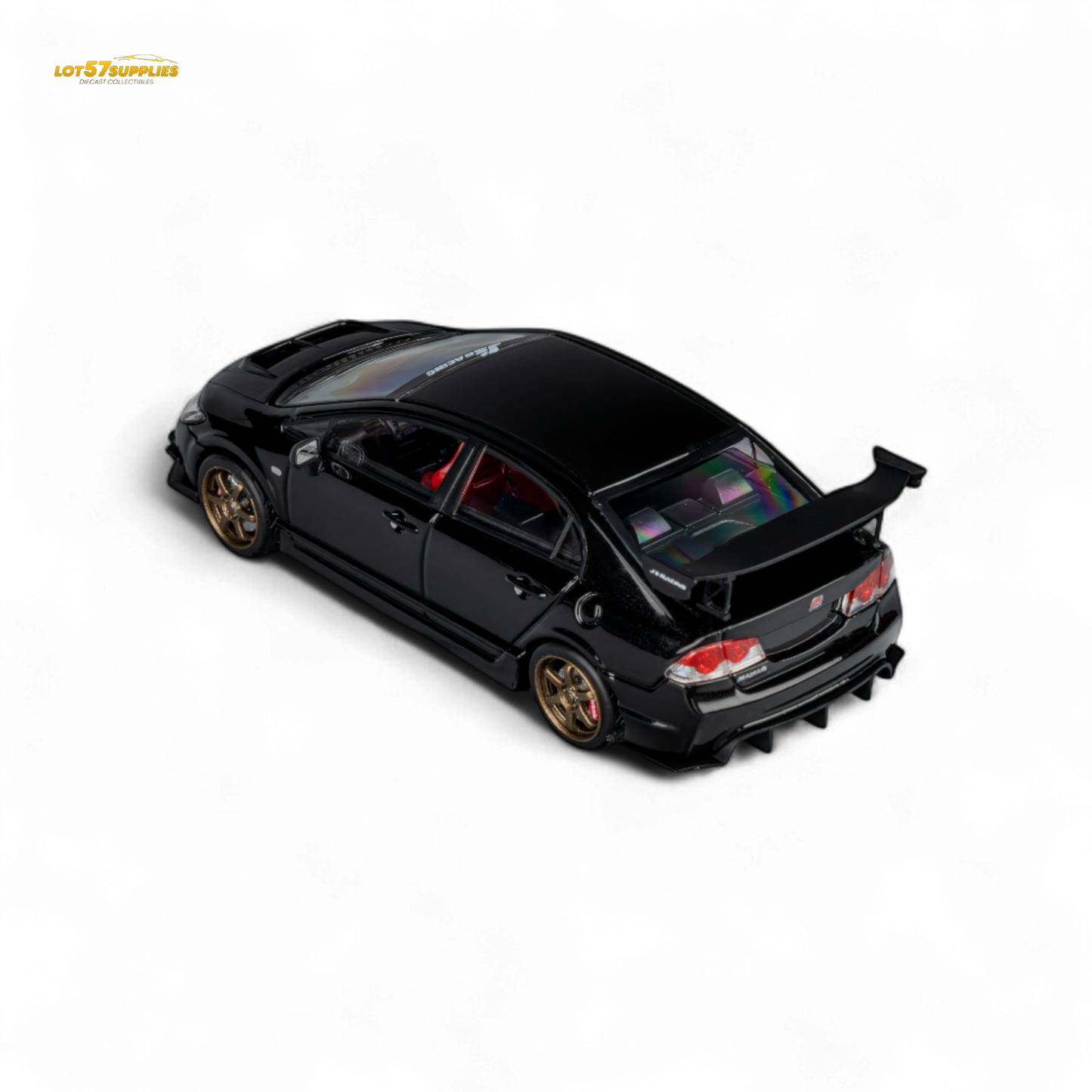 (Pre-Order) Microturbo Custom FD2 J'S Racing - Metallic Black 1:64
