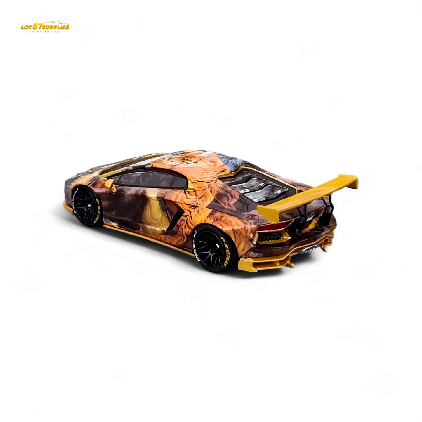 King Model Lamborghini Aventador LP700-4 Tiger Racing 1:64