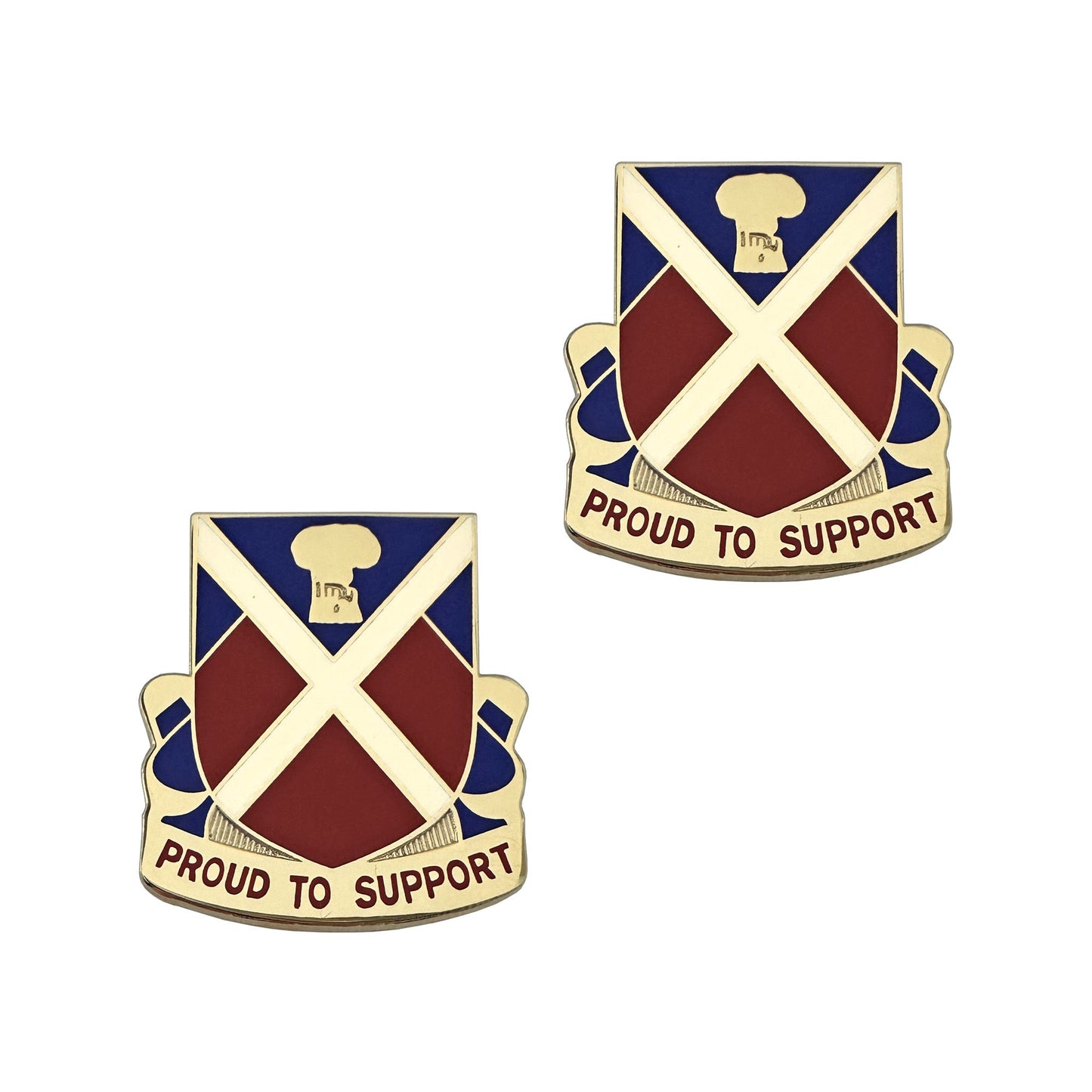 U.S. Army 10th Support Battalion (10th BSB) Unit Crest (Pair)