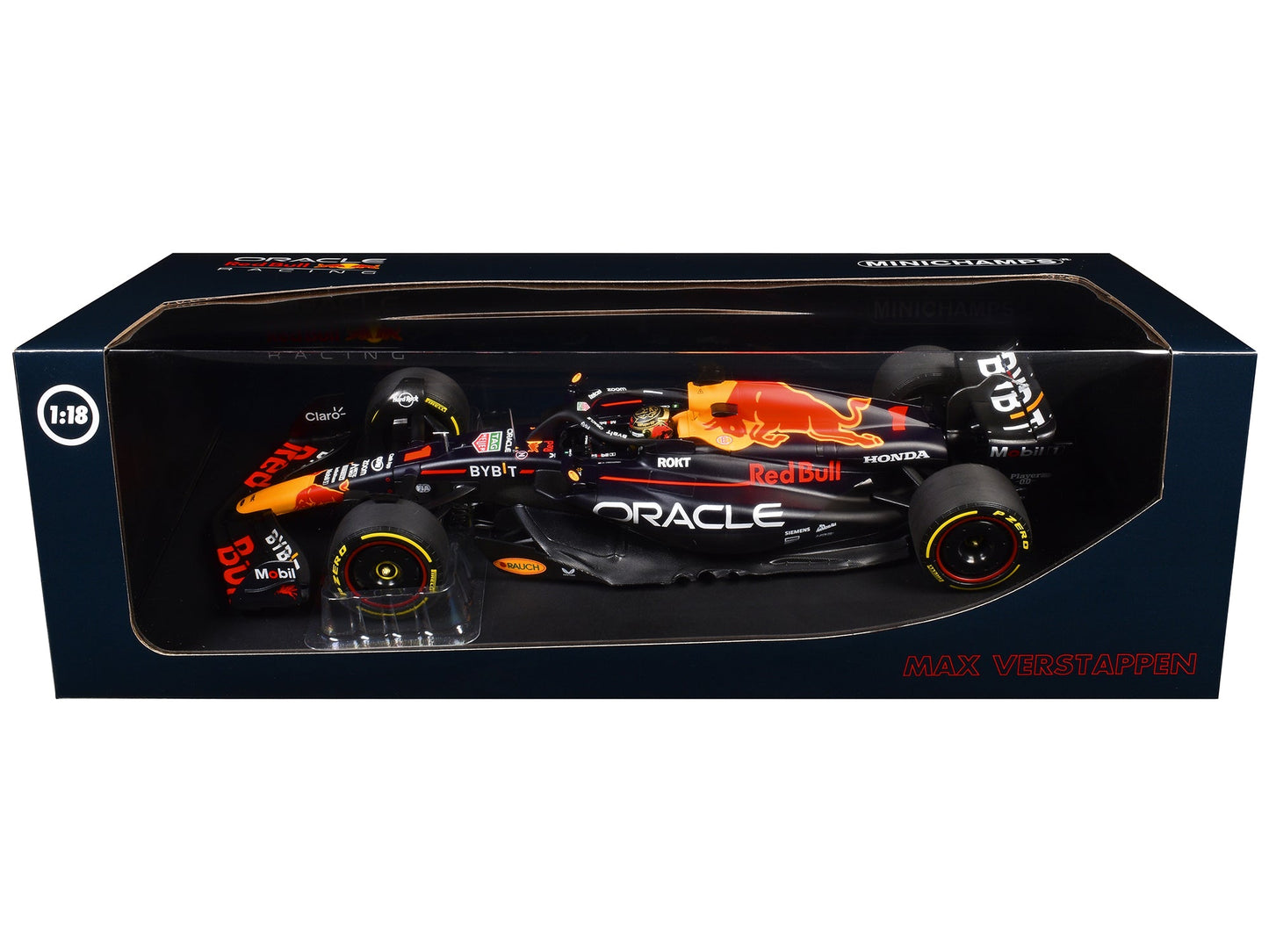 Red Bull Racing RB19 #1 Max Verstappen "Oracle" Winner F1 Formula One "Abu Dhabi GP" (2023) with Driver Limited Edition to 204 pieces Worldwide 1/18 Diecast Model Car by Minichamps free shipping USA