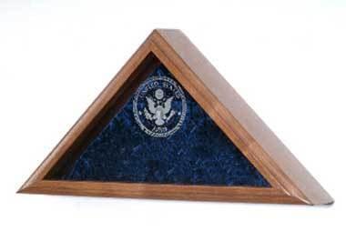 Police Flag Case, Large flag case fit 5ft x 9.5 ft flag, Walnut