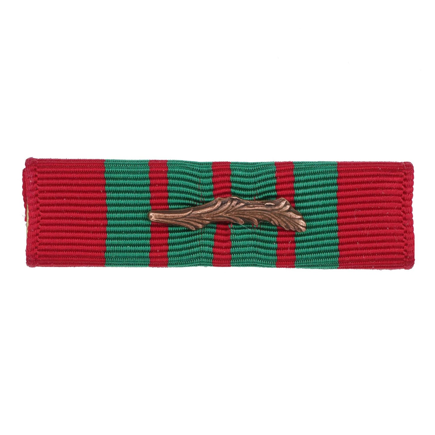 U.S. Army French Croix de Guerre WWII with palm (RED W/4 GREEN STRIPS)