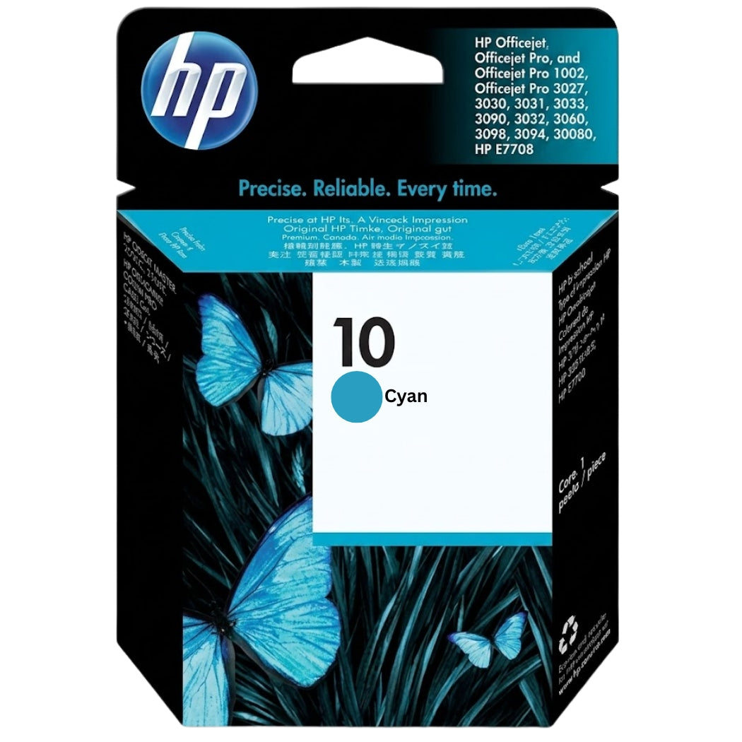 New, Pre-Owned - HP 10 Ink Cartridge Cyan-C4841A