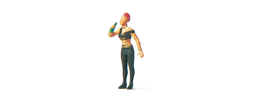 Preiser 28047 HO Scale Female Punk Figure