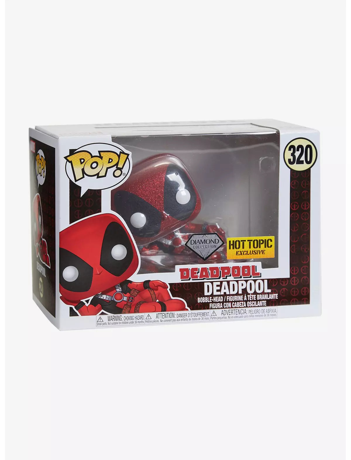 Funko Marvel Diamond Collection Deadpool Vinyl Figure Hot Topic Exclusive