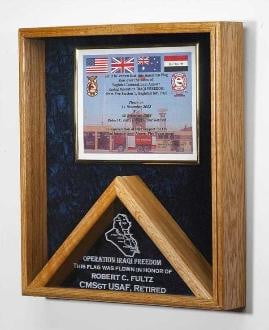 Military Awards and Flag Display Cases, 18" x 20"
