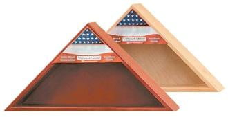 Military Flag Case with Shadow Box - for 5' x 9 1/2' Military Flag