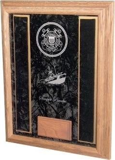 Personalized Awards Display , Personalized Military Award Frame - US Emblem