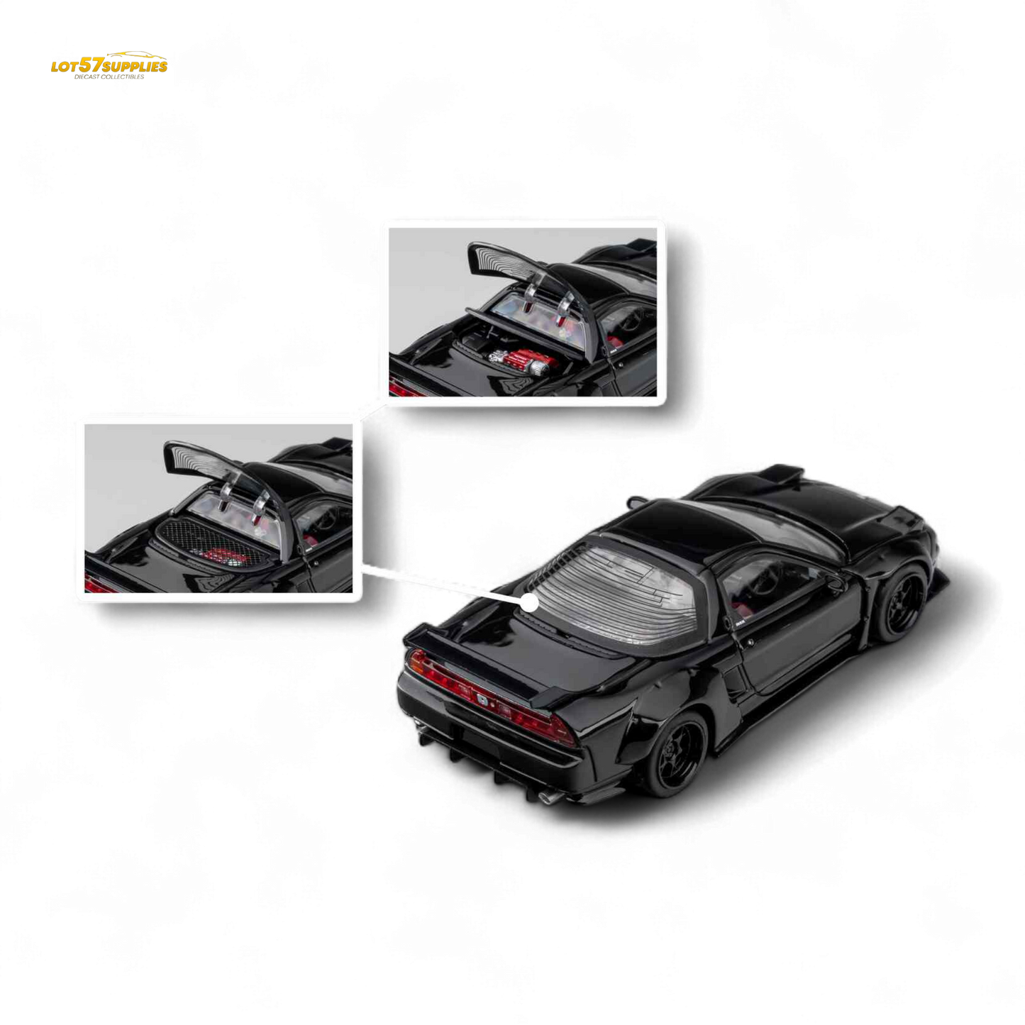MicroTurbo NSX-R WideBody - Gloss Black 1:64