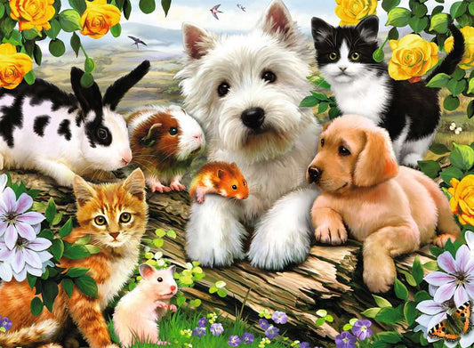 Puzzle: Happy Animal Buddies